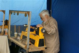 Norman making a goblet